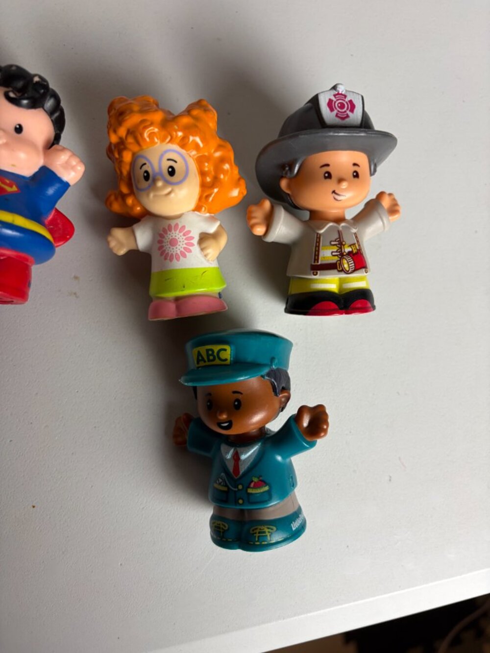 Fisher Price Little People Lot Superman Fireman Mixed 5pc Figures Toys Robin - Picture 4 of 4
